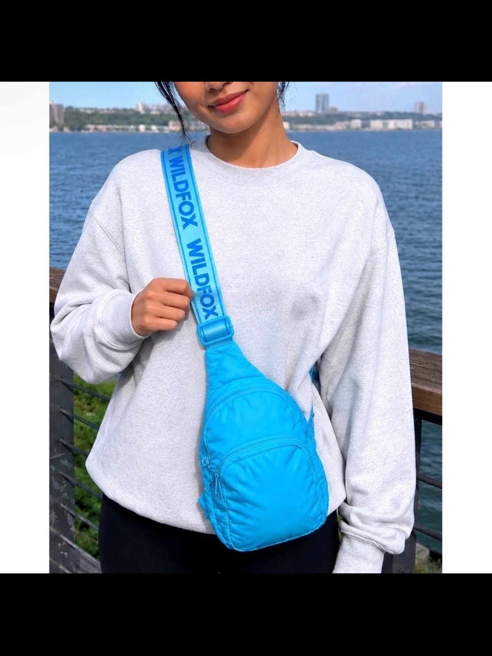 BNWT Wildfox Bright Blue Crossbody Sling Bag